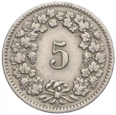 5 раппенов 1898 года Швейцария