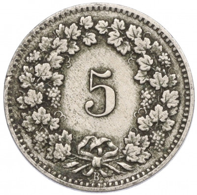 5 раппенов 1909 года Швейцария