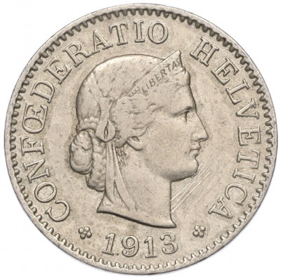 5 раппенов 1913 года Швейцария