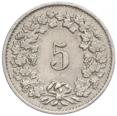 5 раппенов 1921 года Швейцария