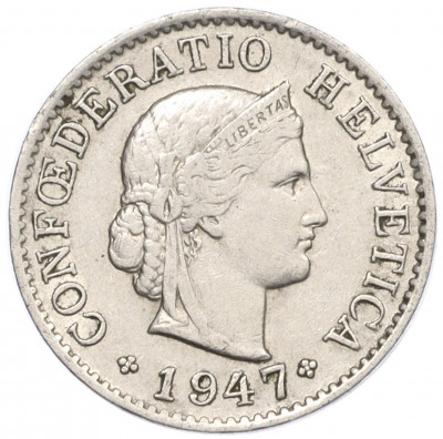 5 раппенов 1947 года Швейцария