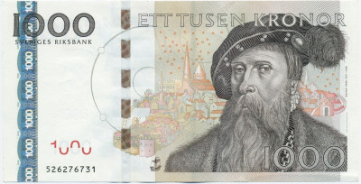 1000 крон 2005 года Швеция