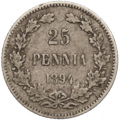 25 пенни 1894 года Русская Финляндия