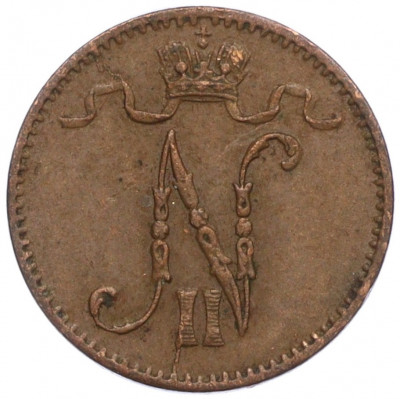 1 пенни 1907 года Русская Финляндия