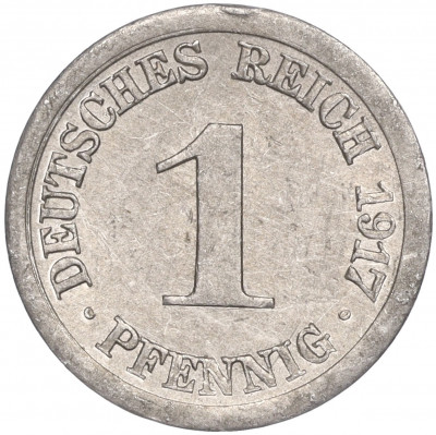 1 пфенниг 1917 года E Германия
