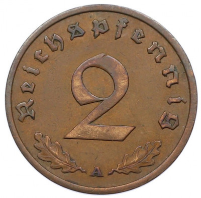 2 рейхспфеннига 1936 года A Германия