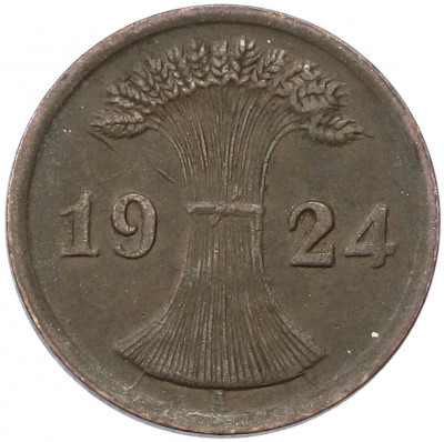 2 рентенпфеннига 1924 года A Германия