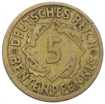 5 рентенпфеннигов 1924 года A Германия