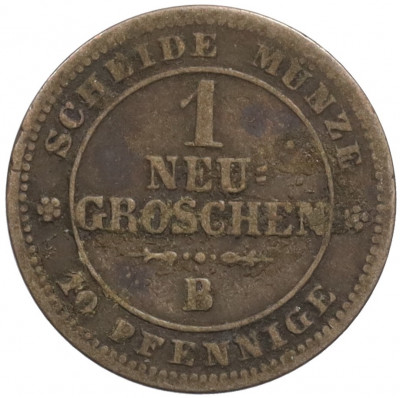 1 новый грош / 10 пфеннигов 1863 года Саксония
