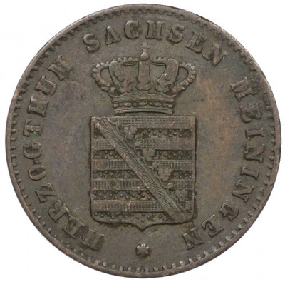 2 пфеннига 1869 года Саксен-Мейнинген