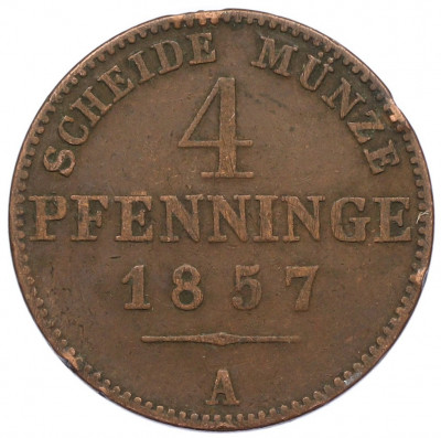 4 пфеннига 1857 года A Пруссия