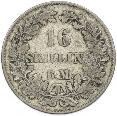16 скиллингов 1856 года Дания