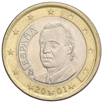 1 евро 2001 года Испания