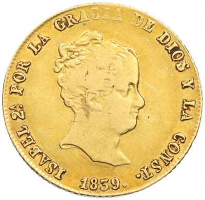 80 реалов 1839 года Испания