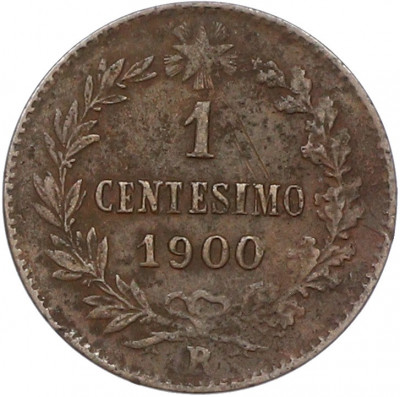 1 чентезимо 1900 года Италия