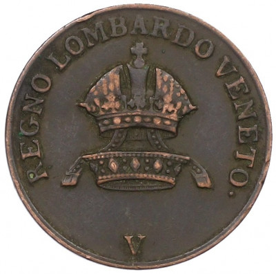 1 чентезимо 1822 года Ломбардия-Венеция