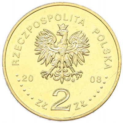 2 злотых 2008 года Польша «90 лет Великопольскому восстанию»