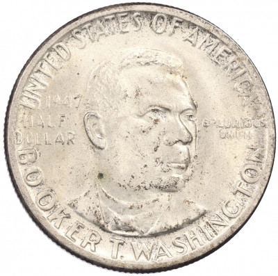 1/2 доллара (50 центов) 1947 года США «Букер Талиафер Вашингтон»