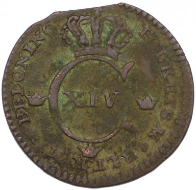 1/4 скиллинга 1828 года Швеция