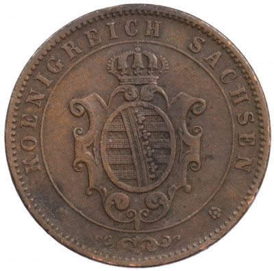 5 пфеннигов 1864 года Саксония