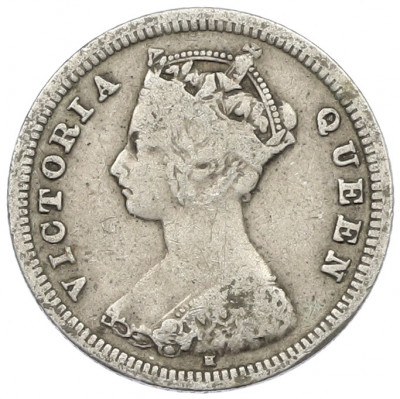 10 центов 1889 года Гонконг