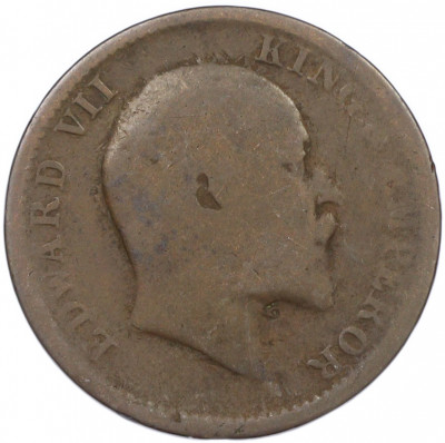 1/4 анны 1906 года Британская Индия