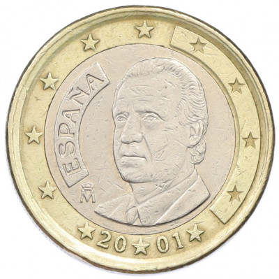 1 евро 2001 года Испания