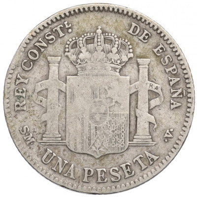 1 песета 1901 года Испания