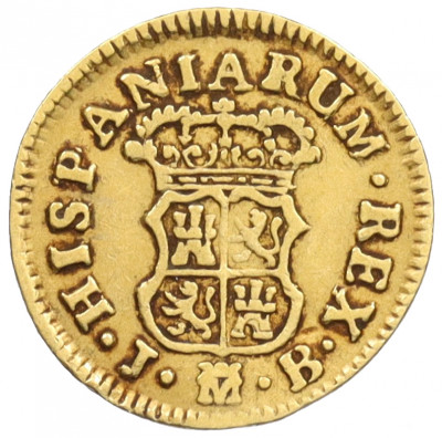 1/2 эскудо 1758 года Испания