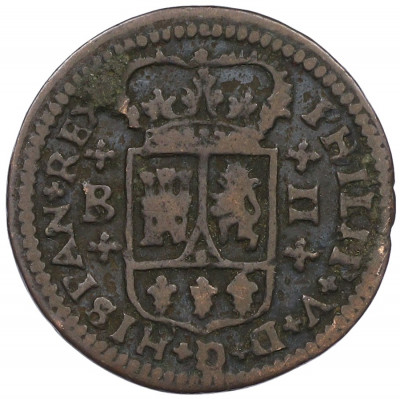 2 мараведи 1720 года Испания (Филипп V)