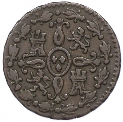2 мараведи 1833 года Испания