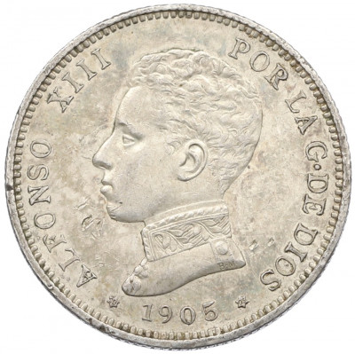 2 песеты 1905 года Испания