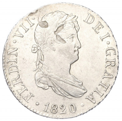 2 реала 1820 года Испания