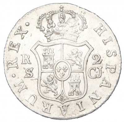 2 реала 1820 года Испания