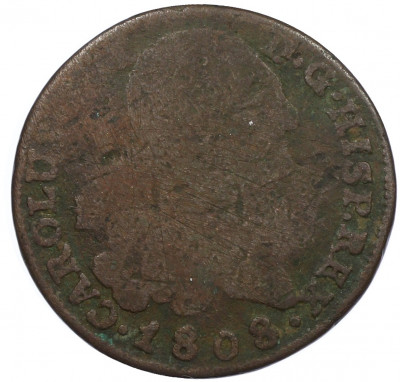 4 мараведи 1808 года Испания