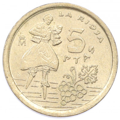 5 песет 1996 года Испания «Риоха»