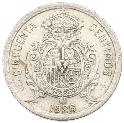 50 сентимо 1926 года Испания
