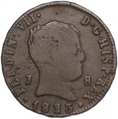 8 мараведи 1823 года Испания