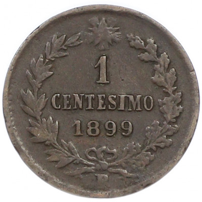 1 чентезимо 1899 года Италия
