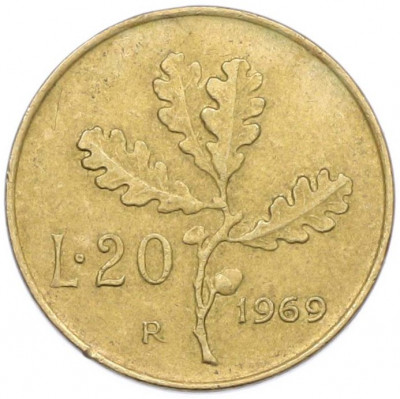 20 лир 1969 года Италия