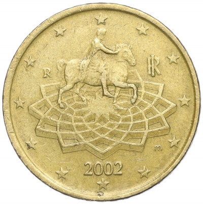 50 евроцентов 2002 года Италия