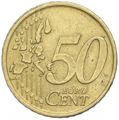 50 евроцентов 2002 года Италия