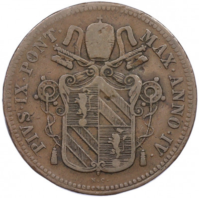 1 байокко 1850 года Папская область