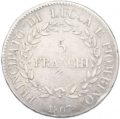 5 франков 1807 года Лукка и Пьомбиньо