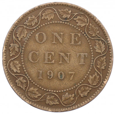 1 цент 1907 года Канада