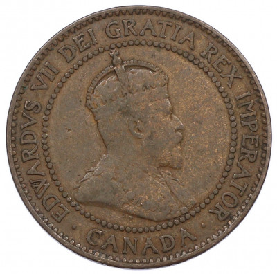 1 цент 1908 года Канада