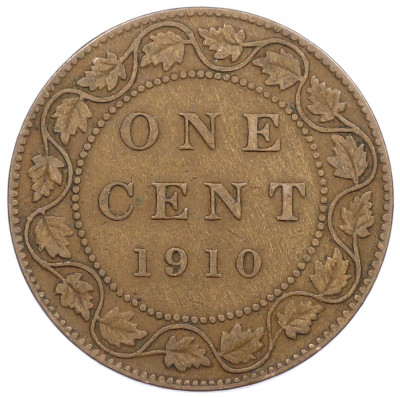 1 цент 1910 года Канада
