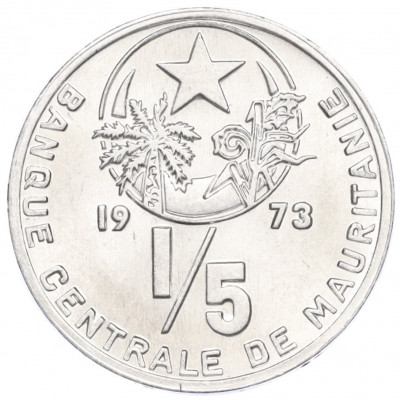 1/5 угии 1973 года Мавритания