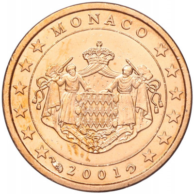 1 евроцент 2001 года Монако