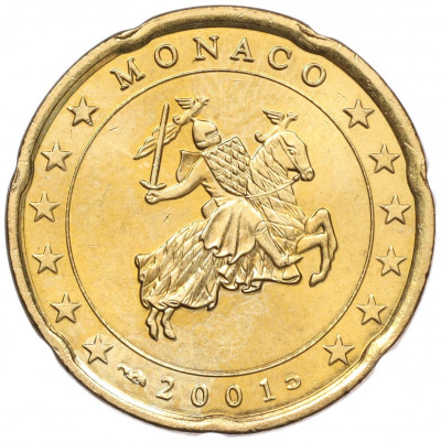 20 евроцентов 2001 года Монако
